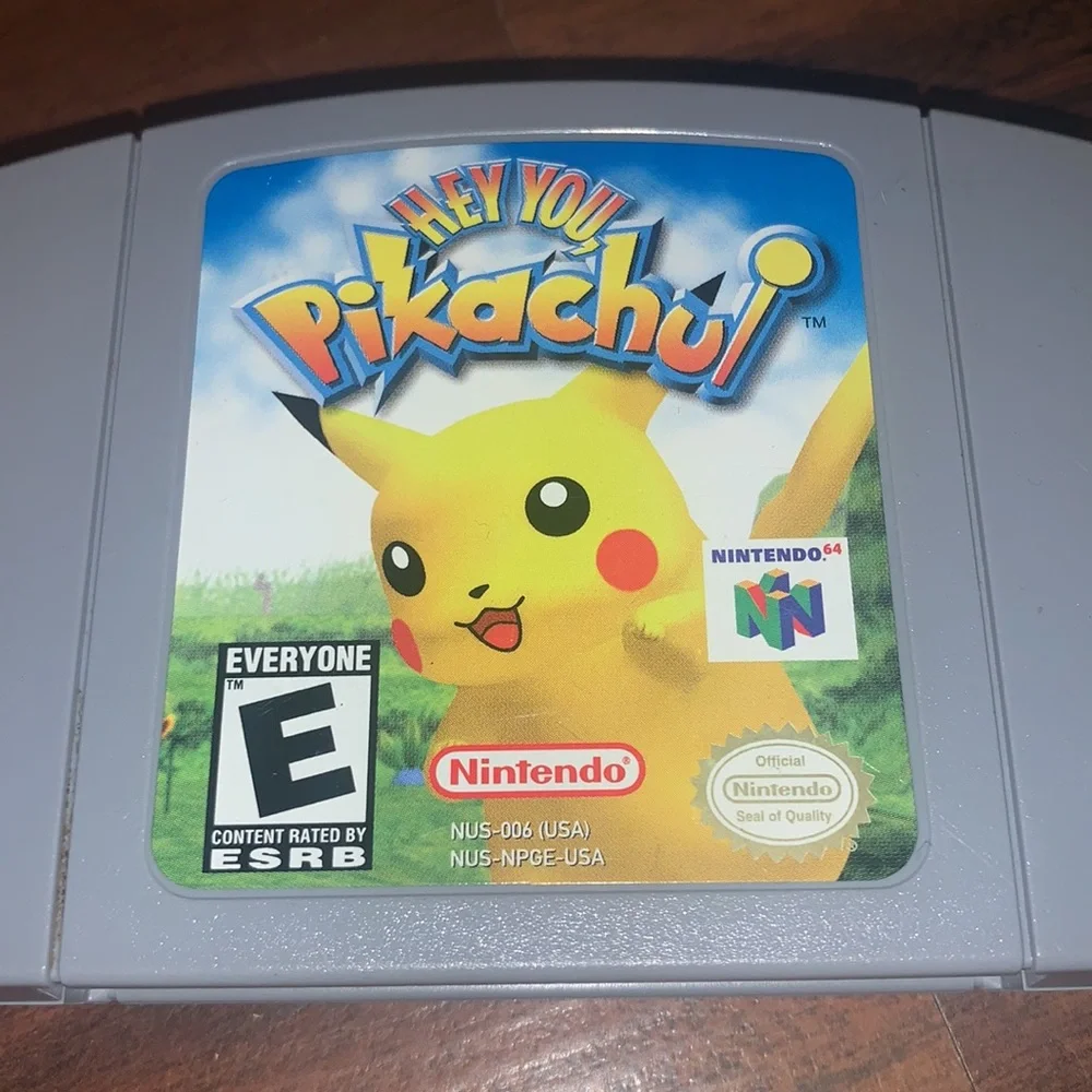 Hey You Pikachu Nintendo 64 N64 Video Game Authentic Pokémon Cartridge